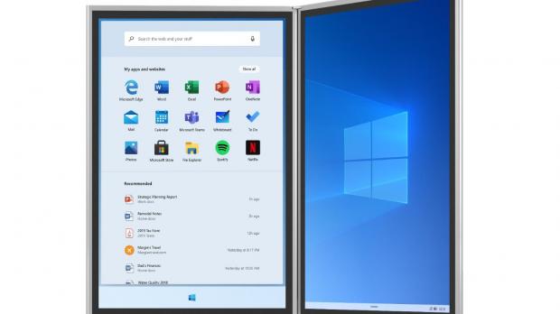 Windows 10X Start menu