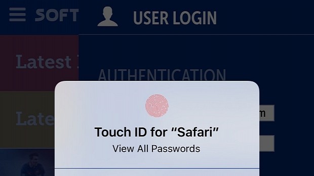 Touch ID in Safari