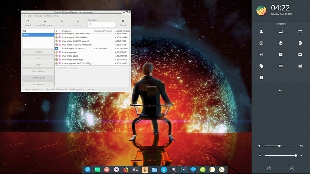 ExTiX Deepin 15.5 desktop