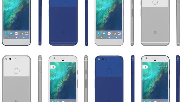 Pixel and Pixel XL in blue and silver color variants
