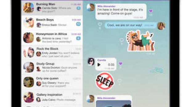 what does viber app look like
