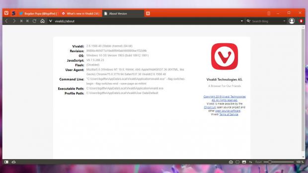 Vivaldi 2.6 is now up for grabs