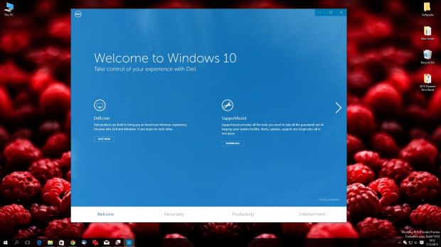 Welcome to Windows 10 app developed by Dell
