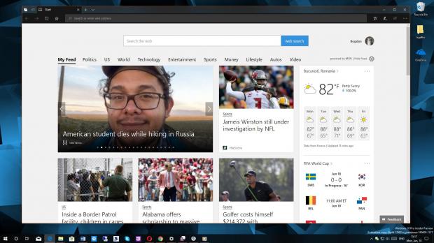 Microsoft Edge in Windows 10 RS5 preview builds
