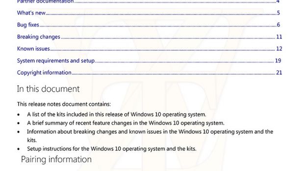 Windows 10 build 101240 release notes