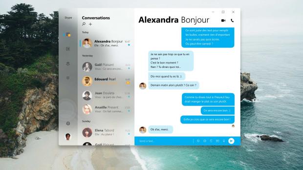 Project Neon version of Skype