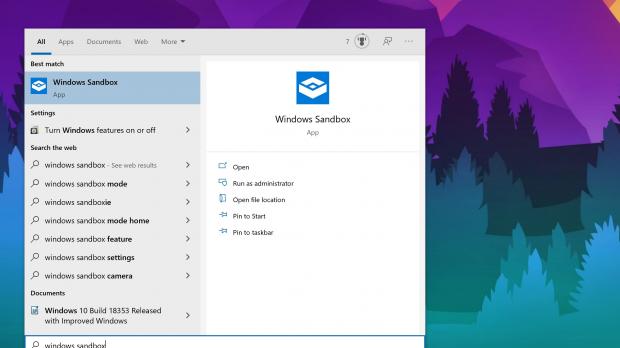 Windows Sandbox on Windows 10