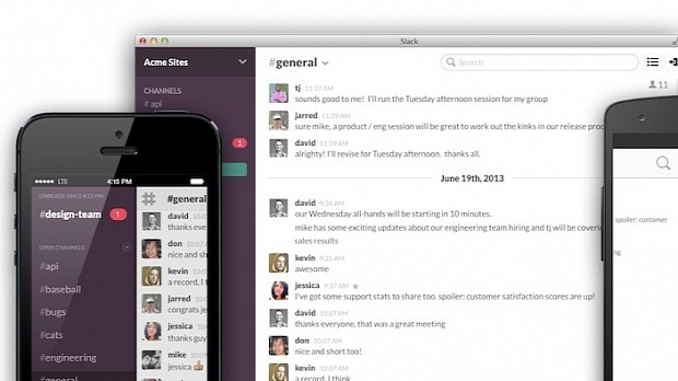 Slack now has around 1.1 million active users on its platform