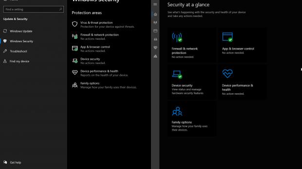 Windows Security in Windows 10X