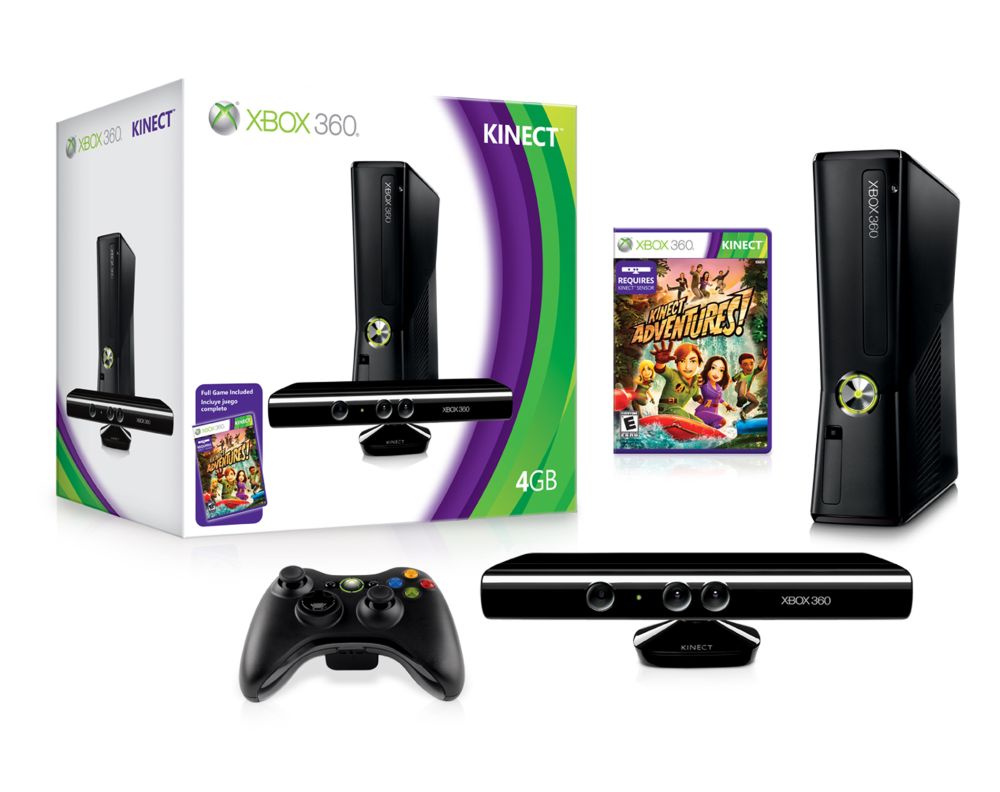 $299.99 for Kinect for Xbox 360, Xbox 360 4GB and Kinect