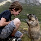 8-Year-Old Schoolboy Has Alpine Marmots as Social Entourage