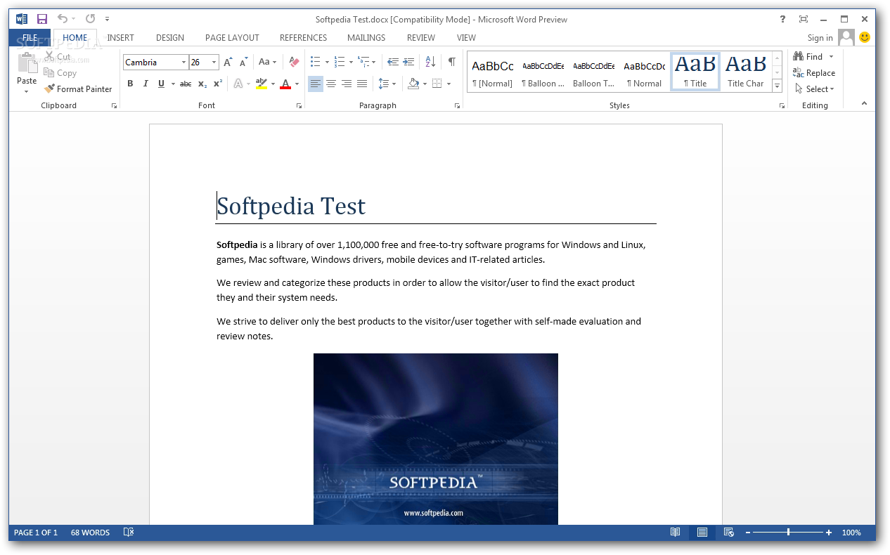 microsoft word 2013 preview for mac