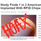 A Third of Americans Implanted with RFID Chips – Hoax