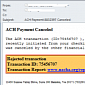 ACH Transaction Malicious Email Returns