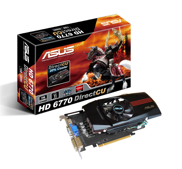 ASUS Intros Radeon HD 6770 DirectCU and 