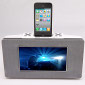 AVi Stylix iPod/iPhone Dock from Chinon Packs 7-inch Display for Video Playback