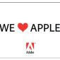 Adobe Ad Campaign Says, 'We Love Apple'