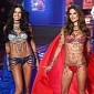 Adriana Lima, Alessandra Ambrosio Wear Matching Fantasy Bras at Victoria’s Secret 2014 – Photos