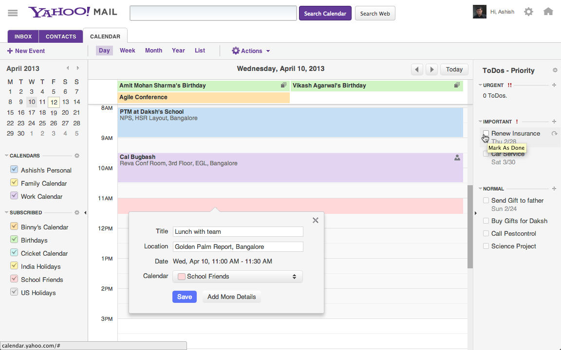 After Yahoo Mail, Calendar Is Getting an Update as Well