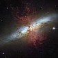 Amazing Starburst Galaxy Reveals Intricate Details