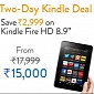 Amazon Kindle Fire HD 8.9-Inch Available for Rs 15,000 / $242 / €178 in India