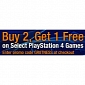 Amazon Offers “Buy 2, Get 1 Free” Promotion on Select PlayStation 4 Titles