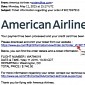 American Airlines Spam Serves Data-Stealing Malware