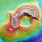 Ancient Martian Volcano Revealed by Mars Express