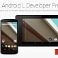 Android 5.0 L Preview SDK Now Available for Download