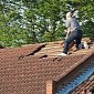 Angry Man Strips Roof of Tiles in Six-Hour Protest over Benefits Cuts