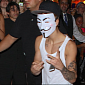 Anonymous Hackers Take Aim at Justin Bieber for Wearing Guy Fawkes Mask
