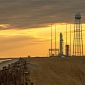 Antares Rocket Affixed to Its Virginia Launch Pad – Photo