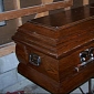 Antique Coffin Put Up for sale on Craigslist Has Skeleton Inside