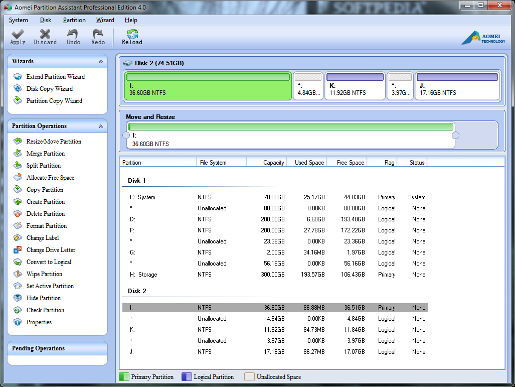 aomei partition assistant professional edition