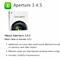 Aperture 3.4.5 Fixes Memory Card Issues
