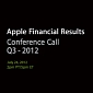 Apple Announces Q3 2012 Earnings Call