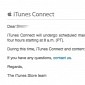 Apple Announces Scheduled Maintenance of iTunes Connect