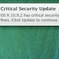 Apple Pushes OS X Mavericks Update onto Customers, Warns of Security Risks
