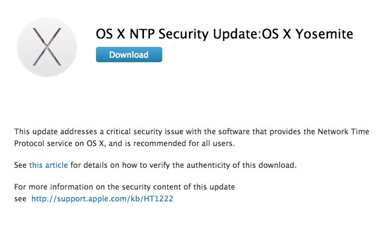 urgent apple security update