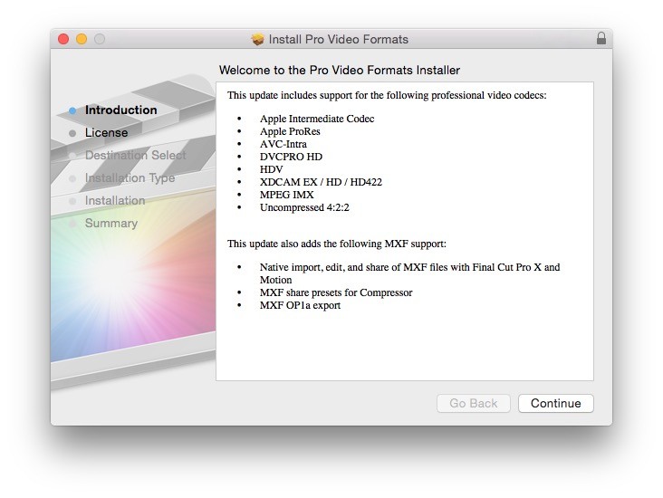 apple pro video formats 2.0.5 extracted