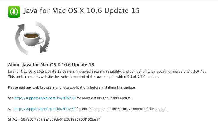 apple java for mac os x update 2