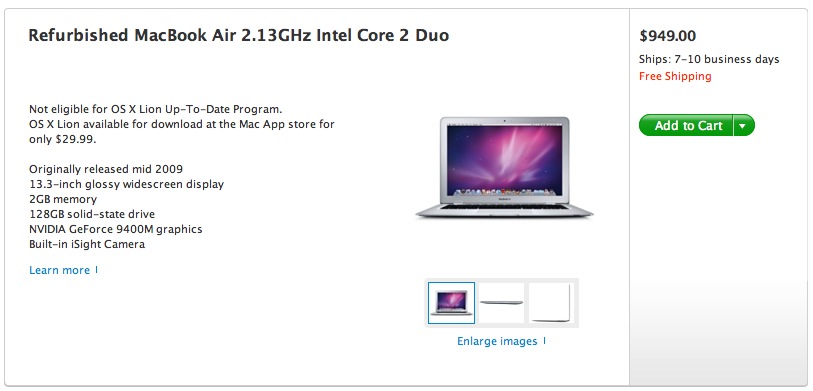 Apple Shaves Off 350 On 09 Macbook Air 2 13ghz