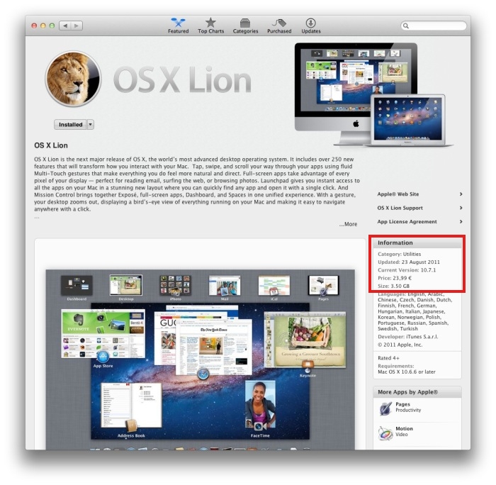 mac update os x 10.7