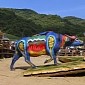 Artists Turn Buffaloes into Works of Art at Bull Painting Festival in China
