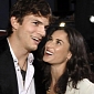 Ashton Kutcher, Demi Moore Put On Show of Unity, Wear Wedding Rings