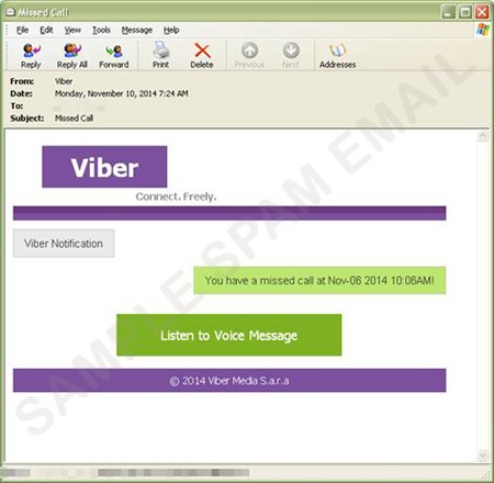 how to send viber message to email