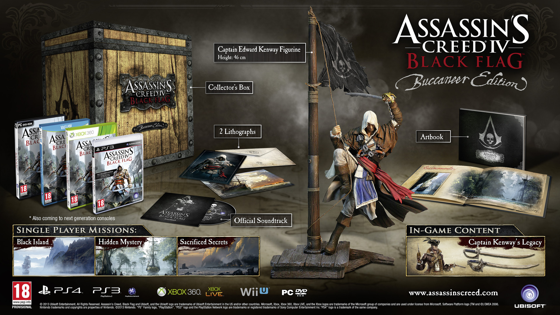 Assassin S Creed Iv Black Flag Collector S Editions Detailed