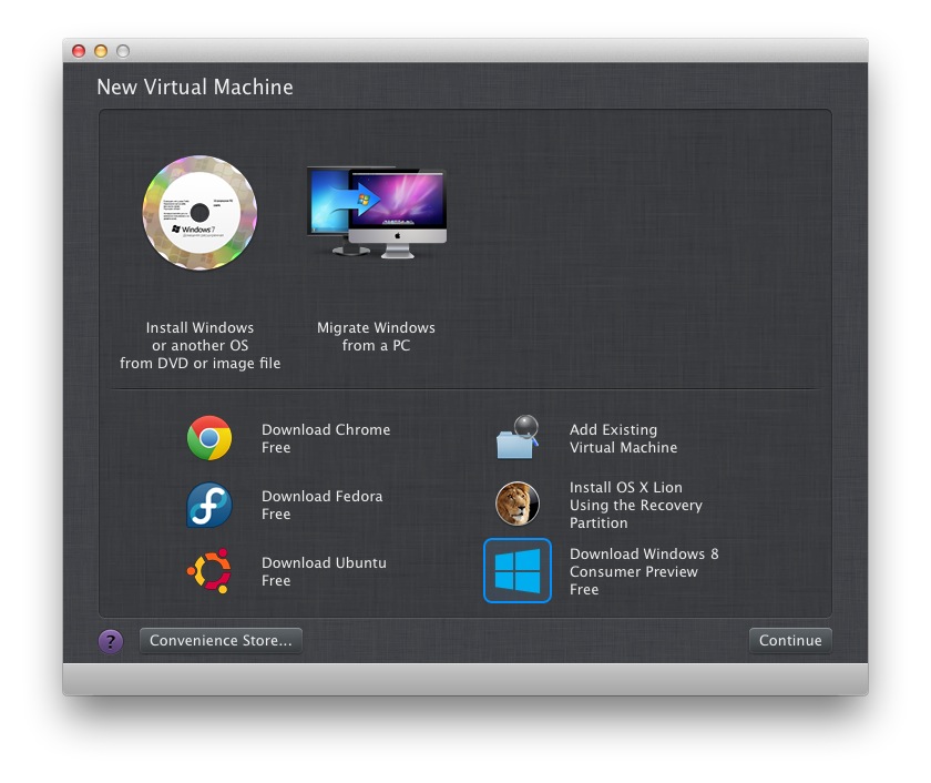 install newer separate parallels for mac version
