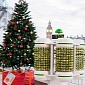 Battery Made of Brussels Sprouts Used to Light Up Christmas Tree