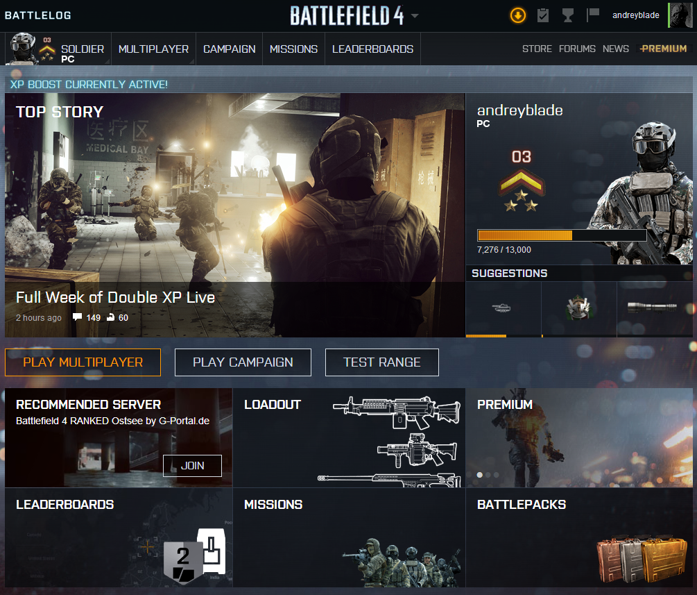 Battlefield 4 Battlelog detailed in a new trailer, with enhanced